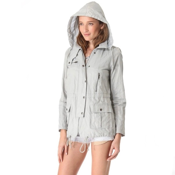 Joie Barker Parka Hooded Military Jacket Size Small - Picture 13 of 14